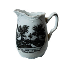 PORTLAND - ALLEN PARK - MAINE ME Antique Souvenir China TRINKET CREAMER picture