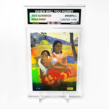 WHEN WILL YOU MARRY Holographic Card GleeBeeCo #WWPG-L LIMITED to /49 - Wow picture