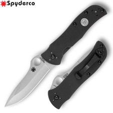 Spyderco Terzuola Starmate Sprint Run CPM-20CV Satin Blade Black G10 C55G20CVP picture