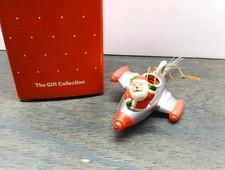 Vintage Avon Super Sonic Santa Light up Ornament Christmas W/Box 1980's 6