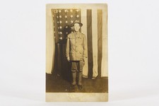 1918 US Army Engineer Patrick Lonergan RPPC WWI Antique Photo Postcard picture