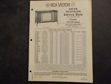 RCA Victor Color Television Service Data File 1967 No. T18 manual picture