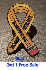 2012 SANDY HOOK NEWTOWN CT SCHOOL LAPEL PIN PENCIL RIBBON MEMORIAL Brand New picture