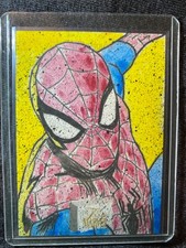 2019 Marvel Flair Spider-man Sketch card Jeffrey Benitez 1/1 picture