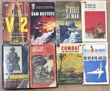 Vintage WWII Military PB Lot of 8-Dam Busters-Doughboys-River Kwai-Day of Infamy picture