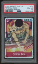 2022 One Piece Roronoa Zoro Super Pre-Release Foil #13 PSA 10 picture