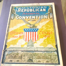 1912 Republican National Convention Chicago Program Albert B. Cummins RARE picture