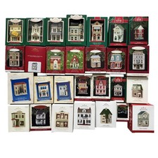 Hallmark Nostalgic Houses & Shops Ornament Lot Of 28 1985-2001 2003 2004 2006+ picture