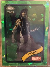 2025 Topps Chrome Marvel Sapphire Green Gorr 26/99 picture