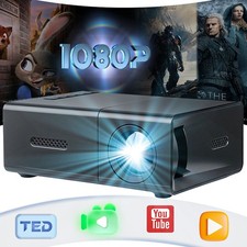 NEW Projector LED HD 1080P Home Cinema Portable Office Theater Movie Projector picture
