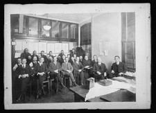Photo:1910s Office Meeting Group Portrait Men Interior Photograph picture