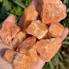 Raw Rough Sunstone Chunks Healing Reiki Crystal Mineral Rocks Decor Gifts 1PCS picture
