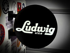 LUDWIG USA 9-inch Round Light Box LED Sign 3D Printed 2-Sided Wall Decor picture