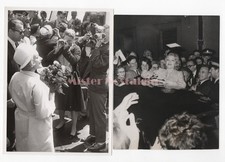 Marlene Dietrich 1950s–60s Fan Greeting & Press Arrival – 2 Photo Set picture