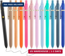 Pens Ballpoint Black Ink Super Smooth Writing Pens 12 Pcs Medium Point 1. picture