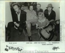 1985 Press Photo Five members of the band The Knitters - nop44399 picture