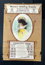 Antique 1908 MOORE'S WELDING SUPPLY Sacramento California Advertising Calendar picture