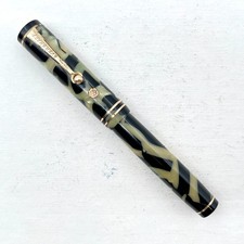 VTG Wahl Eversharp Gold Seal Demi Fountain Pen Black Pearl Lever Cap/Barrel ONLY picture