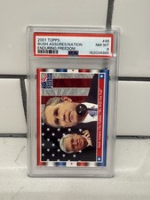 Topps 2001 Enduring Freedom #46 George W. Bush PSA 8 Graded Non-Sport Card picture