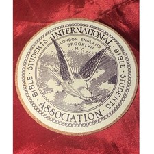 IBSA Seal Design Cork Coaster  (1) Watchtower, Bible Students unique and cool. picture
