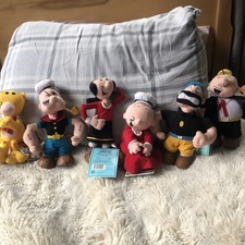 Vintage 1999 CVS Stuffins Popeye Plush Set of 6. Pre-Owned With Tags. picture