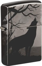 Zippo Howling Wolves 360° Design Black Ice 49188 picture