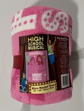 2006 Vintage High School Musical Throw Blanket 50 x 60 Unopened picture