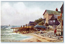 c1910 Cottage Near Sea, Wheelers Bay Bonchurch Aquarette Art Tuck Postcard picture