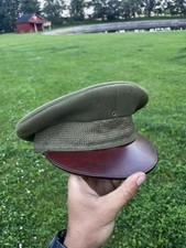 WW1 WWI 1920s US Army Officers Inter-war Visor Hat GREAT SHAPE picture