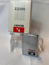1978 Zippo Canon Camera Lighter Unfired Advertising In Original Box picture
