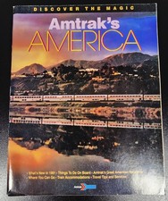 1991 Amtrak’s America Travel Guide Brochure Train Routes Map Railroad picture