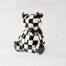 MacKenzie-Childs Courtly Bear Cookie Jar Large 12