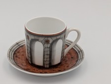 Vintage 1989 Taitu Palladio Espresso Cup Saucer Emilio Bergamin Italy Demitasse picture
