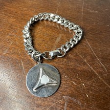 Original 1960s 1970s Dodge Dealer Silver Charm Bracelet Jewelry Mopar 69 70 71 picture