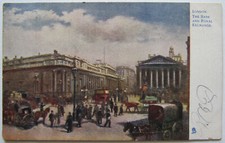London Bank Royal Exchange England UK Postcard 1908 Raphael Tuck & Sons picture