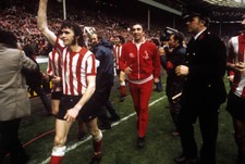Richie Pitt And Maanger Bob Stokoe Of Sunderland After Match 1973 Old Photo picture