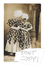 Costume Back View In Studio RPPC Photo Postcard Bruce Wisconsin picture