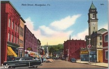 Vintage 1940s MONTPELIER Vermont Postcard 