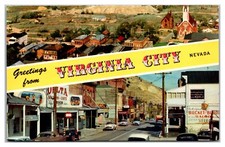 Greetings From Virginia City Nevada Aerial View Street View Comstock Lode picture