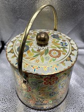 Large 4.8 Lbs Lot Of Mixed Vintage To Now Buttons Daher Floral Tin picture
