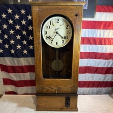 Antique Simplex Time Recorder Clock - ORIGINAL - RARE *NEEDS SERVICE* picture