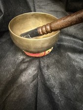 Antique Singing Bowl, Tibetan Meditation Bowl, Vintage Buddhist bowl 4.5