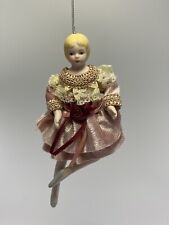 Ballerina Porcelain Ornament - Victorian Style Ballerina With Angel like Feature picture