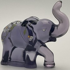 Lenox by Fenton Lucky The Little Lavender Elephant Figurine/Paperweight USA 2003 picture