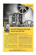 1954 Kodak Kodascope Projector Vintage Color Print Ad Photography Ephemera picture