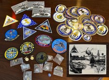 NAVY Pacific Fleet Naval Air Forces Plaque + PATCHES, Emblems & more • Large LOT picture