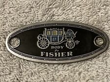 Vintage c.1930-50 BODY BY FISHER Body Tag ID General Motors GM Coachmaker Badge picture
