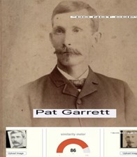Antique Pat Garrett Authentic Cabinet Card Obsolete Photo. Killed Billy Kid. picture