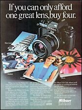 1985 Nikon 35-70mm zoom lens camera photographs vintage photo Print Ad ads17 picture