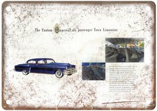 1953 Chrysler Imperial Vintage Auto Ad Retro Look Metal Sign AM5055 picture